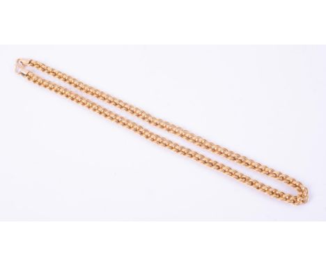 An 18ct yellow gold fancy link chain, length 19 3/4", 20.88gm.