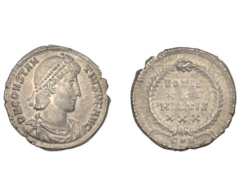 Roman Imperial Coinage, Constantius II, Heavy Siliqua, Constantinople, 340-51, pearl-diademed, draped and cuirassed bust righ