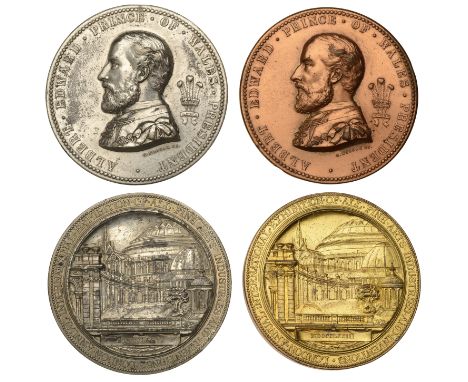 International Exhibition of all Fine Arts Industries and Inventions, London, 1873, a white metal medal by G.T. Morgan after J
