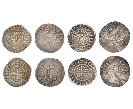 Henry III (1216-1272), Pennies (4), all Canterbury, class VIIc2 (2), Iohan F R, ioan f · r · on can, 1.45g/2h (SCBI Mass 2061