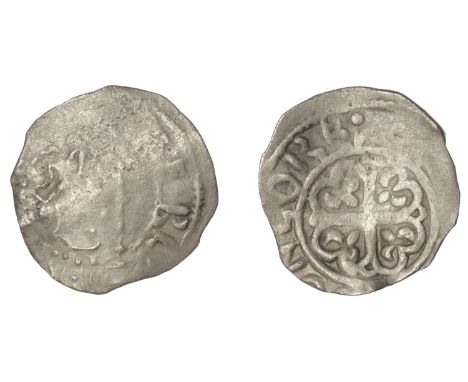 Prince Henry (1139-1152), Sterling, Period A, Corbridge, Erebald, [ ––– ] erl, crowned bust right of crude style, partial inn