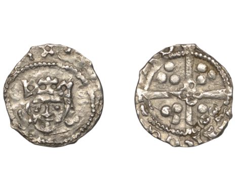 Ireland, Edward IV, Light Cross and Pellets coinage, Penny, Dublin, no additional marks on obv., quatrefoil in centre of rev.
