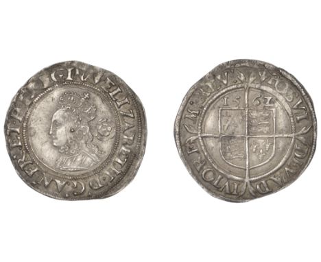 Elizabeth I (1558-1603), Third issue, Sixpence, 1562, mm. pheon, bust 1F, reads elizabeth d g an fr et hi regina, z for 2 in 