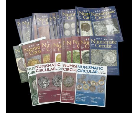 Spink’s Numismatic Circular (London), 1982-7, bound in three volumes; Spink’s Numismatic Circular (London), January 1967-Octo
