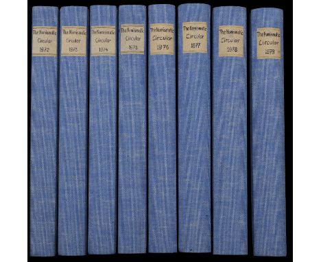 Spink & Son Ltd [London], The Numismatic Circular, 1972-9 inclusive [8]. Bound in light blue cloth, very fine £30-£40