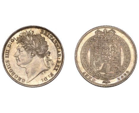George IV (1820-1830), Shilling, 1825, type 2 (ESC 2402; S 3811). A few light marks, otherwise extremely fine, toned £200-£26