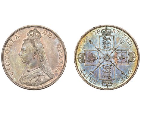 Victoria (1837-1901), Double Florin, 1887, Arabic 1 in date (ESC 2697; S 3923). Light surface marks, otherwise extremely fine