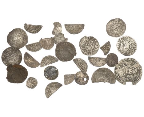 Edward II, Penny, class 11a, London, 1.15g/2h (S 1455); Edward III, Third coinage, Penny, class I, 1.10g/11h (S 1543); Edward