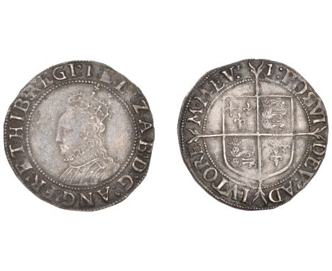 Elizabeth I (1558-1603), Seventh issue, Shilling, mm. 1, bust 6B, 5.72g/9h (BCW 1-1:1-a1; N 2014; S 2584). Light marks, other