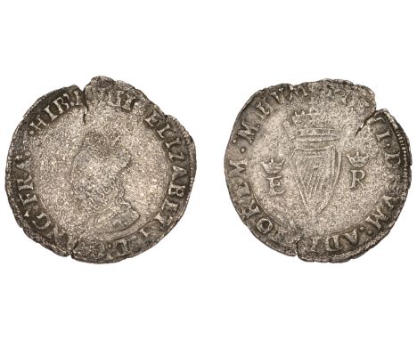 Ireland, Elizabeth I, First issue, Groat, mm. rose, 2.51g/11h (BCW RS-1C:RS-a1; S 6504; DF 245). Fine, waterworn £90-£120
