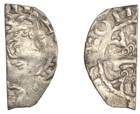 Stephen (1135-1154), Cut Halfpenny, Cross and Piles type [BMC VI], possibly Castle Rising, probably Rodbert, [––]ert : on [––