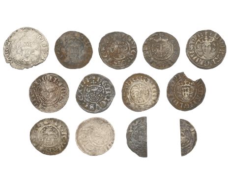 Henry III, Short Cross coinage, Pennies (3), all class VIIa, henri on cante, 1.36g/12h, abel on lvnde, 1.32g/3h, teri on lvnd