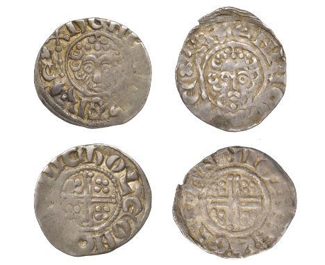 Henry III (1216-1272), Pennies (2), both class VIIc, Canterbury, Iohan F R, iohan f · r · on cant, 1.32g/3h (SCBI Mass 2062, 