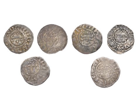 Henry III (1216-1272), Pennies (6), all Canterbury, class VIIc1, Henri, henri on cant, 1.36g/10h (SCBI Mass 2052); Ioan, ioan