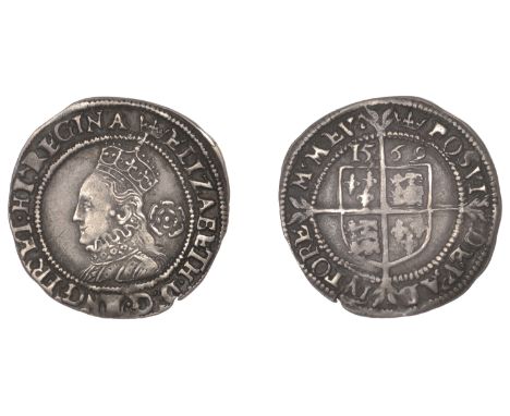 Elizabeth I (1558-1603), Third issue, Threepence, 1569, mm. coronet, bust 4D, reads ang fr et hib, 1.63g/12h (BCW CN-1G:CN-D;