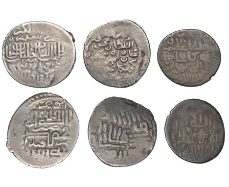 Timurid, Khalil Sultan, Tanka, Samarqand 810h, 6.25g/2h (A 2391; ICV 2302); together with other Timurid tankas (2) [3]. First