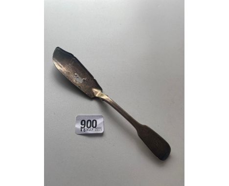 Georgian fiddle pattern butter knife. London 1828 By W E. 60 gms
