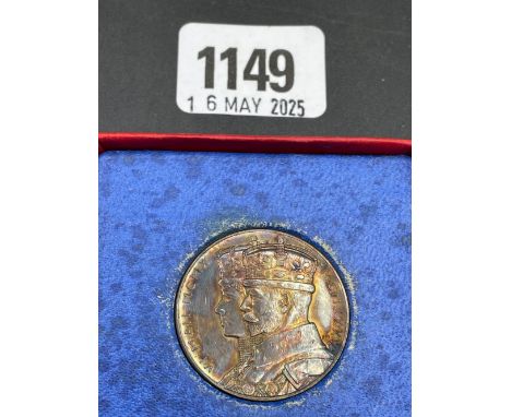 Boxed 1935 Jubilee Medallion, 15.7g