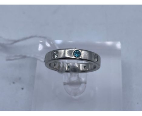 A platinum eternity ring size N 7.3 gms