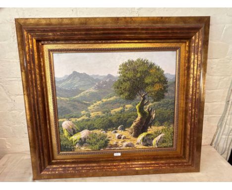 HAROLE? A Continental Landscape 18x 21" Signed