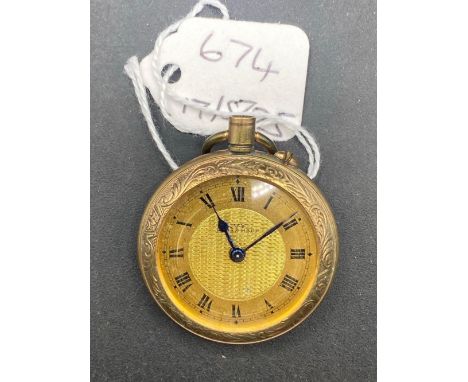 A ladies gilt fob watch