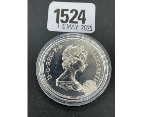 Queen Elizabeth &amp; Philip silver commemorative crown 1972