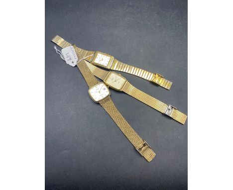 Three gents quartz wrist watches by BULOVA AVIA LORUS all with seconds sweep