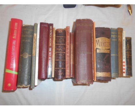 BAIKIE, J.   Through the Telescope  1st.ed. 1906, plus 10 others on telescopes &amp; astronomy, plus 7 on microscopes (18)