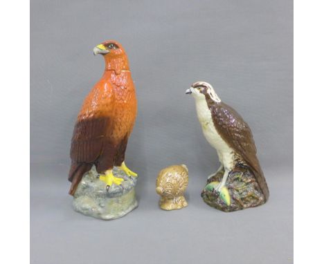 Beswick Golden Eagle decanter, together with a Royal Doulton Osprey Whyte and MacKay Whisky decanter and a Beswick Gleneagles