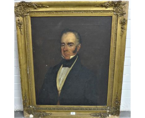19th Century half length portrait of a Gent Oil-on-Canvas  Apparently unsigned, 60 x 74cm