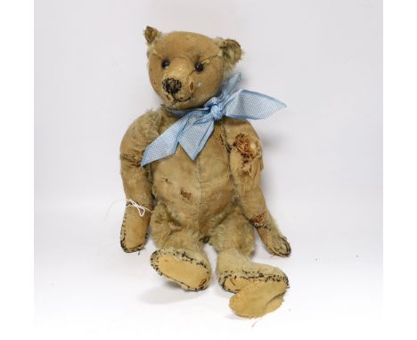 A Steiff 1908, no button, original eyes, damaged condition