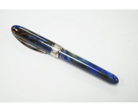 VISCONTI Jewish Bible Silver Scrimshaw Ballpoint Pen