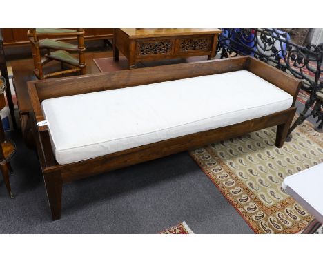 A Chinese elm daybed, width 180cm, depth 60cm, height 59cm