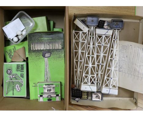 A collection of boxed Subbuteo accessories including; a Club Edition set, World Cup goals (C.130), European Competitions Cup 