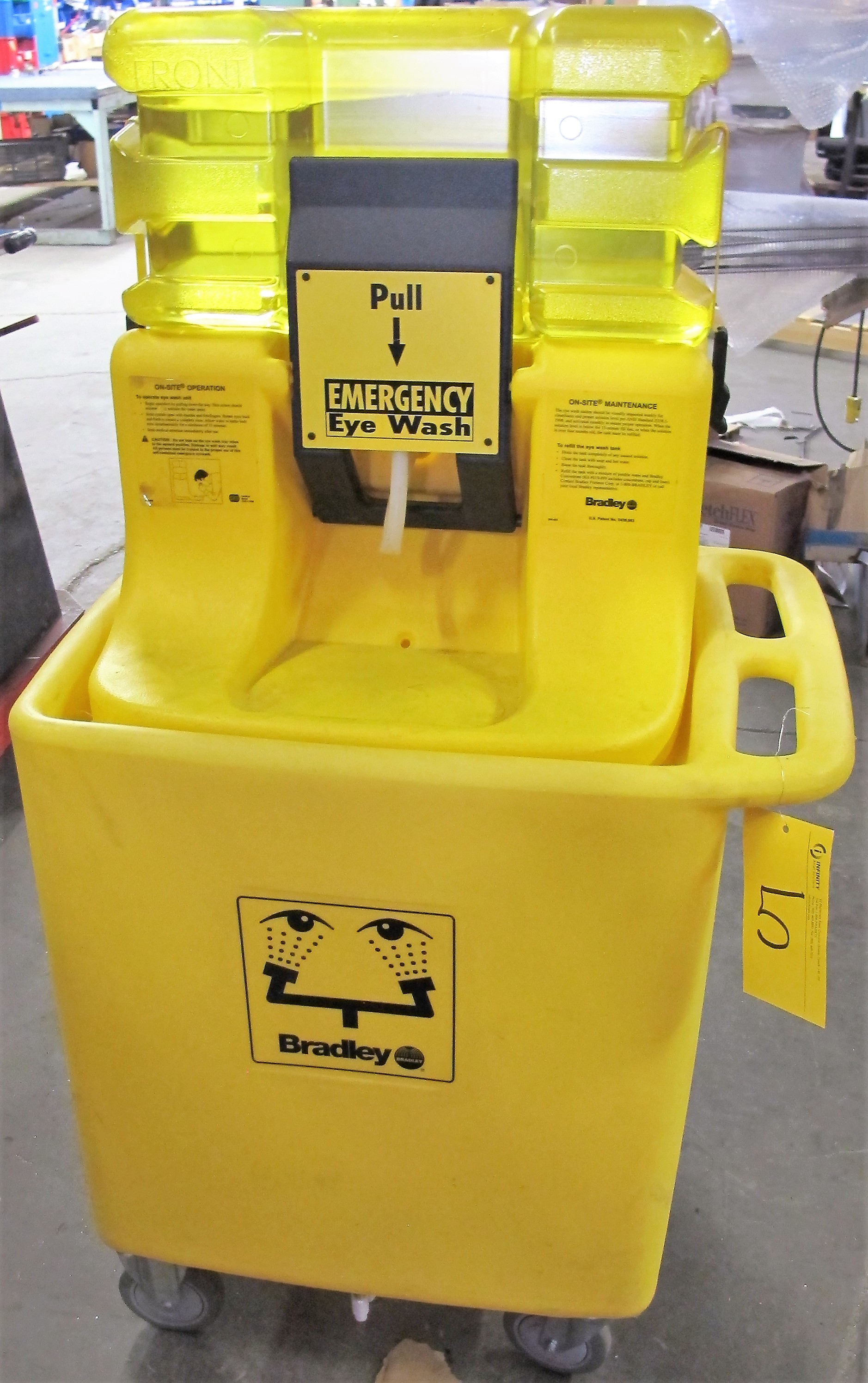 BRADLEY PORTABLE EYE WASH STATION