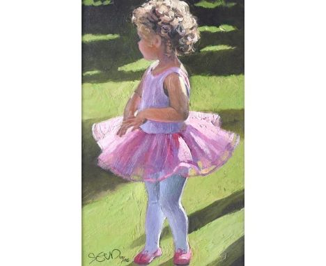 SHEREE VALENTINE DAINES (1959)  ARTIST SIGNED LIMITED EDITION COLOUR PRINT ‘Pretty in Pink’ (68/195) with certificate  12” x 