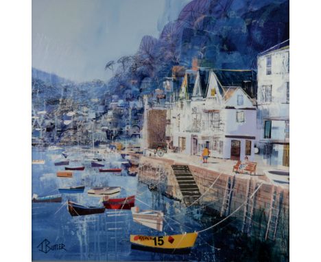 TOM BUTLER (MODERN)  ARTIST SIGNED LIMITED EDITION COLOUR PRINT ‘Shore Thing’ (153/195) with certificate 17 ½” x 17 ½” (44.5c