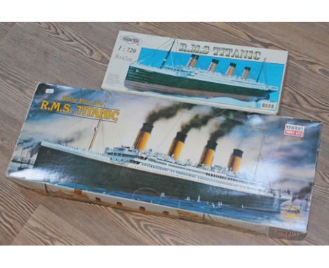 Two Titanic model kits.