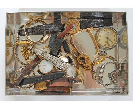A quantity of vintage watches.