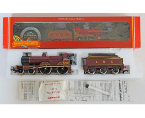 Hornby Railways OO gauge scale LMS Class 4P R376 locomotive 4-4-0 Compound with smoke, crew and vacuum pipes, boxed.  Conditi