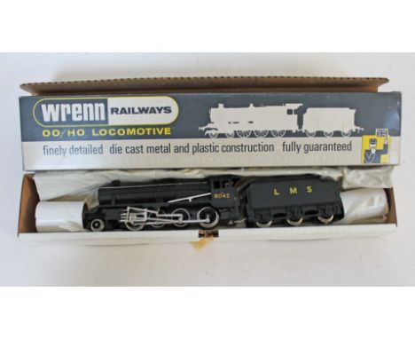 Wrenn OO gauge scale LMS 2-8-0 8F Freight Class Locomotive and Tender, (W2225) boxed. Condition - appears unused.