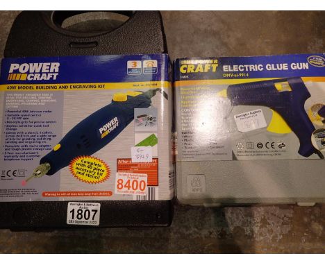 Powercraft 40w model building and engraving kit and an electric glue gun. Not available for in-house P&amp;P 