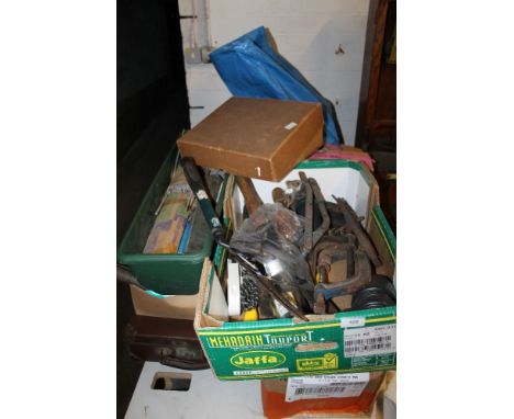 A LARGE QUANTITY OF ASSORTED TOOLS, ETC 