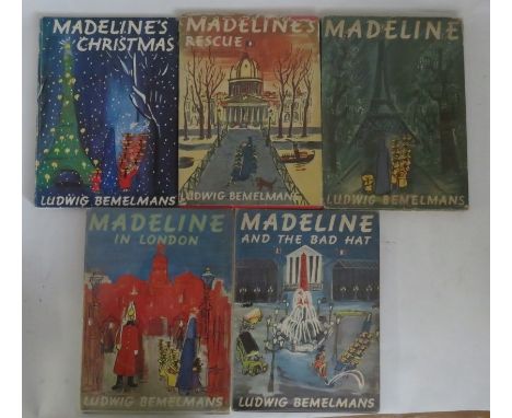 BEMELMANS, Ludwig - a collection of five titles, four with dust wrappers to include Madeline in London pub. 1962, first editi