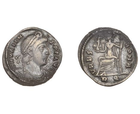 Roman Imperial Coinage, Valens (364-378), Siliqua, Rome, 364-7, d n valen-s avg, pearl-diademed, draped and cuirassed bust ri