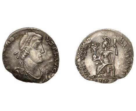 Roman Imperial Coinage, Arcadius (383-408), Siliqua, Trier, 392-5, d n arcadi-vs p f avg, pearl-diademed, draped and cuirasse