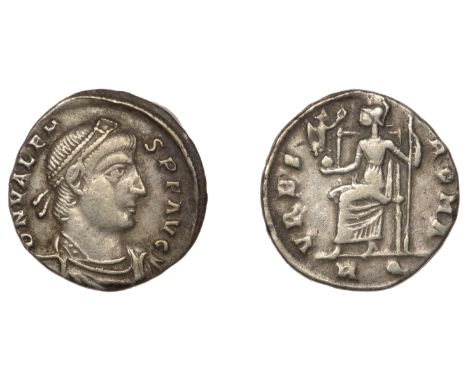 Roman Imperial Coinage, Valens (364-378), Siliqua, Rome, 364-7, d n valen-s avg, pearl-diademed, draped and cuirassed bust ri