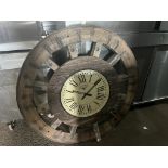 Excellent Old Cart Wheel Clock