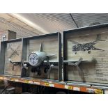 Wall Mounted Model in 3 section of a plane with a clock face