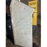 Marble Counter top set on steel base 1900mm wide